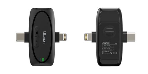 Zestaw do bezprzewodowej transmisji dżwięku Ulanzi V6 - USB-C + Lightning na Arena.pl