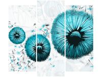 90 80CM OBRAZ T3 ELEM TURKUSOWE DMUCHAWCE DRUK ŚCIENNY