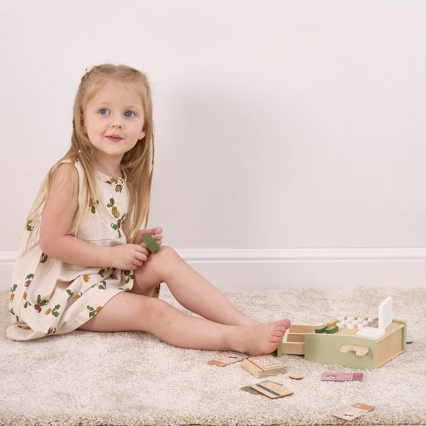 VIGA PolarB Drewniana Kasa Sklepowa Zielona zdjęcie 7