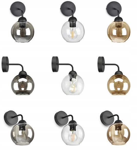 Szklana Lampa Ścienna Kinkiet LED KULA KULE zdjęcie 4