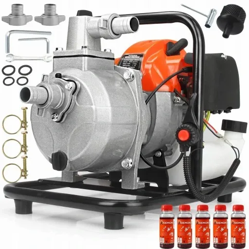 WYDAJNA POMPA SPALINOWA WODY MOTOPOMPA 1' CAL + OLEJE ŁATWE ZASYSANIE zdjęcie 1