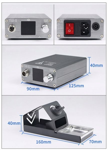 Stacja lutownicza lutownica OSS TEAM T12-X 72W na groty T12 oporowa 480st. zdjęcie 7