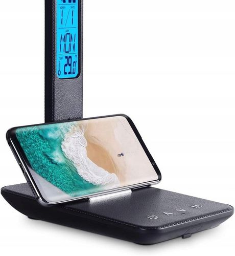 Lampka biurkowa LED lampa na biurko WYŚWIETLACZ LED Zegar Data 5 na Arena.pl