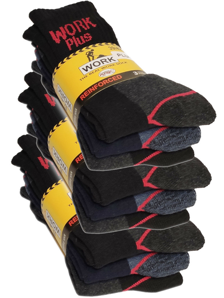 9x Skarpety WORK PLUS robocze mocne grube PL 38-40 zdjęcie 2