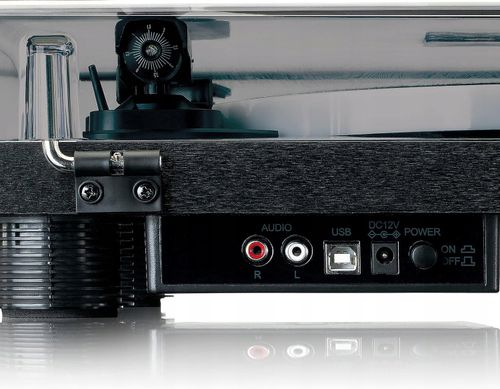 Gramofon LENCO LS-50LEDBK z głośnikami LED USB napęd pasowy 33, 45 i 78 obr na Arena.pl