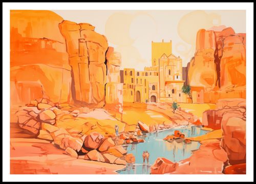 Plakat 100x70cm Ruiny pod Słońcem na Arena.pl