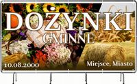 BANER REKLAMOWY 100x50cm projekt w cenie różne wzory DOŻYNKI GMINNE