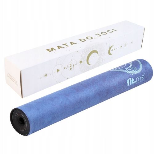 PIĘKNA MATA PREMIUM DO JOGI ĆWICZEŃ STABILNA ZAMSZOWA MIĘKKA 4 MM ZE WZOREM na Arena.pl