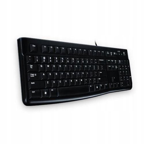 Klawiatura przewodowa Logitech K120 USB Czarna Business US Cicha 920-002479 na Arena.pl