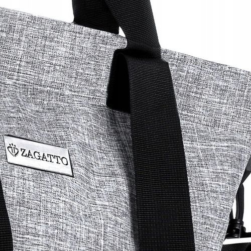 Torebka damska na zakupy pojemna szara duża torba na ramię shopper ZAGATTO na Arena.pl