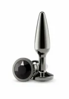 nsnovelties tapered plug medium aluminiowy chromowany średni rozmiar