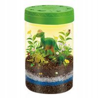 DINOZAUR OGRÓD TERRARIUM PROJEKTOR LAMPKA NOCNA PIASEK NAKLEJKI ROŚLINY