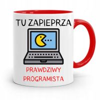 Kubek Czerwony Informatyka Programisty Prezent Z Nadrukiem Ze Zdjęciem