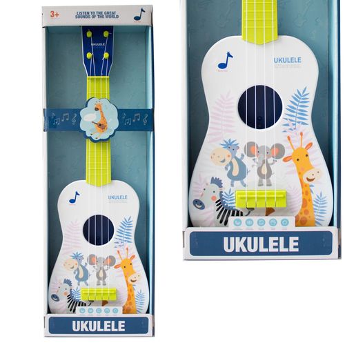 DUŻA GITARA UKULELE DLA DZIECI STRUNOWA 60CM na Arena.pl