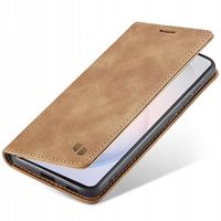 Etui z klapką Spacecase do Samsung Galaxy S26 brązowy