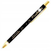 PUSHEEN GOLD DŁUGOPIS AUTOMATYCNY NIEBIESKI 0,7mm KOTEK