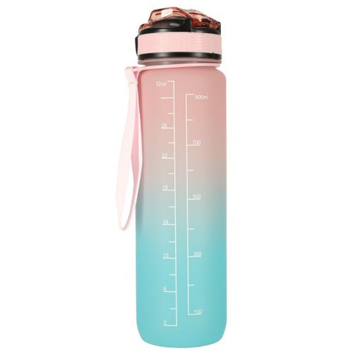 Butelka na wodę bidon 1l różowo-niebieska na Arena.pl