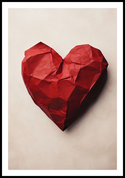 Plakat 61x90,5cm Kreślone Serce zdjęcie 3