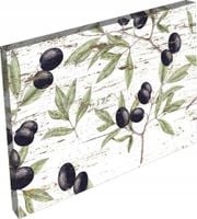 OBRAZ na płótnie do kuchni liście owoce 3D 120x80