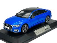 ALLOY CAR AUDI A6 L C8 NIEBIESKI 1:18 NOWY METALOWY MODEL ŚWIATŁO 27,5cm