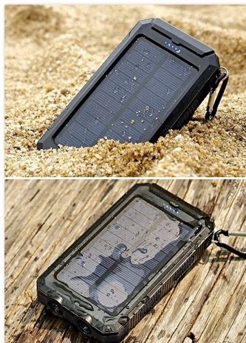 SOLARNY POWER BANK 20000mAh 2x USB LATARKA zdjęcie 8