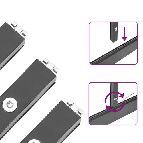 Szklarnia z ramą podstawy, antracyt, 169x114x195 cm, aluminium na Arena.pl
