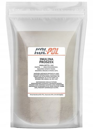 Inulina 1kg Naturalny probiotyk czysta proszek | Kol-Pol na Arena.pl