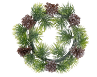 WIANEK IGLASTY Z SZYSZKAMI 13 CM STROIK NA ŚWIECĘ