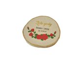 drewniany magnes pamiątka rocznica ślubu druk UV 6-7 cm 50 szt