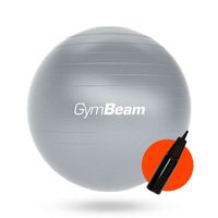PIŁKA DO ĆWICZEŃ GIMNASTYCZNA FITNESS GymBeam 85cm szary
