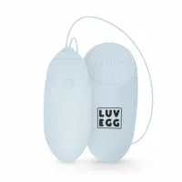 luv egg blue - model zdalny, silikonowy, 12 trybow wibracji, wodoodporny