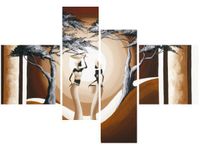 130CM 90 OBRAZ 4 ELEM SPACER O ZACHODZIE SŁOŃCA ŚCIENNY