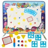 Mata do malowania wodą Ikonka XXL 100 x 80 cm wielokolorowa