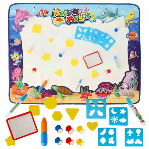 Mata do malowania wodą Ikonka XXL 100 x 80 cm wielokolorowa na Arena.pl