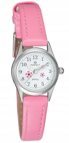 Delikatny ZEGAREK PERFECT dla dziewczynki kwiatuszki girls KOLOROWE PASKI na Arena.pl