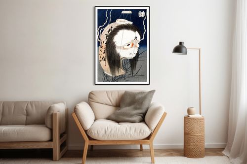 Plakat 70x100cm The Lantern Ghost, Iwa, Hokusai Japoński Vintage do Salonu na Arena.pl