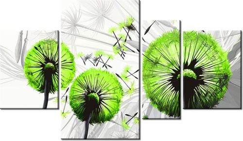 120CM 70 OBRAZ 4 ELEM DMUCHAWCE KOLORZE LIMONKI ŚCIENNY na Arena.pl