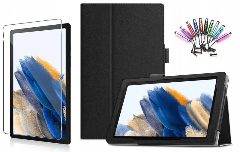 ETUI SKÓRZANE SAMSUNG GALAXY TAB A8 10.5 + SZKŁO zdjęcie 1