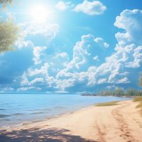 Plakat 80x80cm Letni Dzień