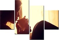 140CM 70 OBRAZ MAŁA CZARNA O PORANKU ŚCIENNY