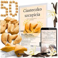 CHIŃSKIE CIASTECZKA SZCZĘŚCIA Z WRÓŻBĄ MAGIA LOSU PRZEZNACZENIA 50 + ebook