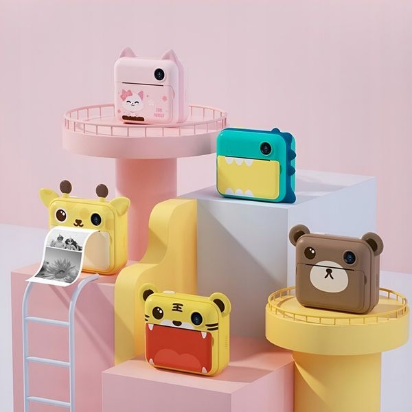 APARAT NATYCHMIASTOWY CYFROWY DLA DZIECI Z DRUKARKĄ KARTA 32GB + 2 ROLKI zdjęcie 16