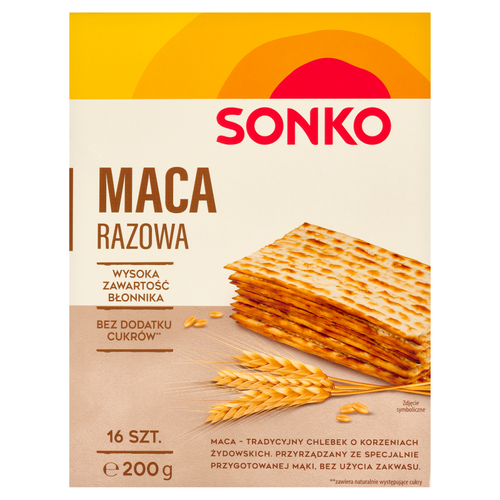 Sonko Maca razowa 200 g (16 sztuk) na Arena.pl