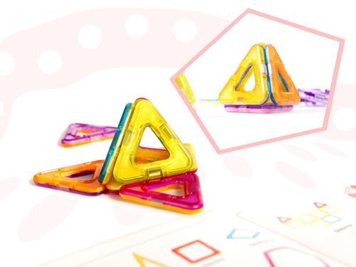 Kolorowe klocki magnetyczne MAGICAL MAGNET 52SZT na Arena.pl
