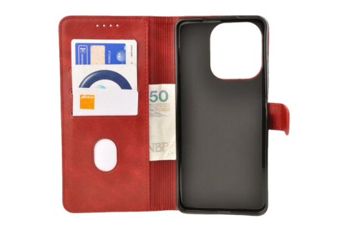 Etui portfel Wallet do Oppo A5 Pro 5G czerwony na Arena.pl