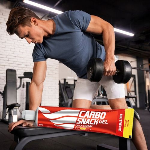 NUTREND CARBO SNACK ENERGY GEL TUBKA 12x50 g ŻEL ENERGETYCZNY WĘGLOWODANY na Arena.pl