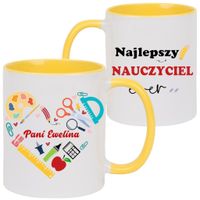 KUBEK Z IMIENIEM PREZENT NA DZIEŃ NAUCZYCIELA WYCHOWAWCY PRZEDSZKOLANKI