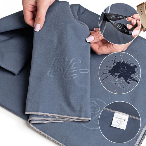 Ręcznik Szybkoschnący Z Mikrofibry 180X100 Szary na Arena.pl