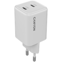 canyon ładowarka sieciowa cu45cc gan 45w 2xpd eu biała