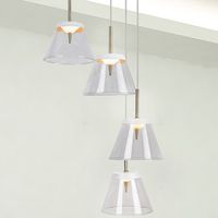 LAMPA wisząca AVIANA 5032 Rabalux skandynawska OPRAWA szklana LED 24W 4000K zwis loftowy biały przezroczysty